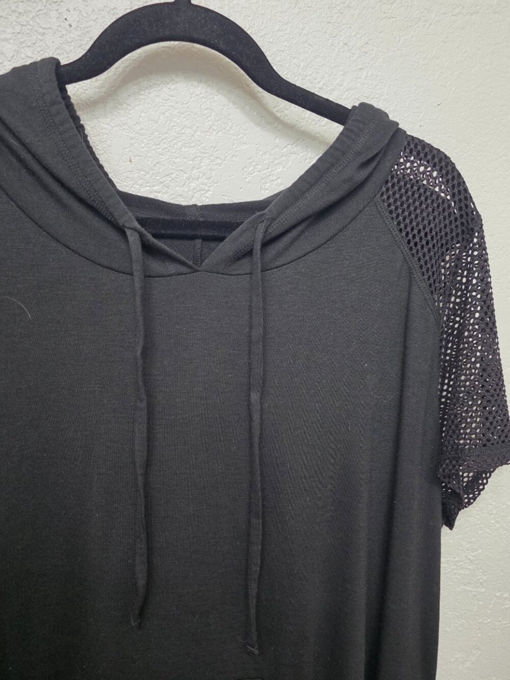 Livi Active Lane Bryant Black Mesh Sleeve Hoodie Swim Cover Up – 18/20 - Picture 2 of 10